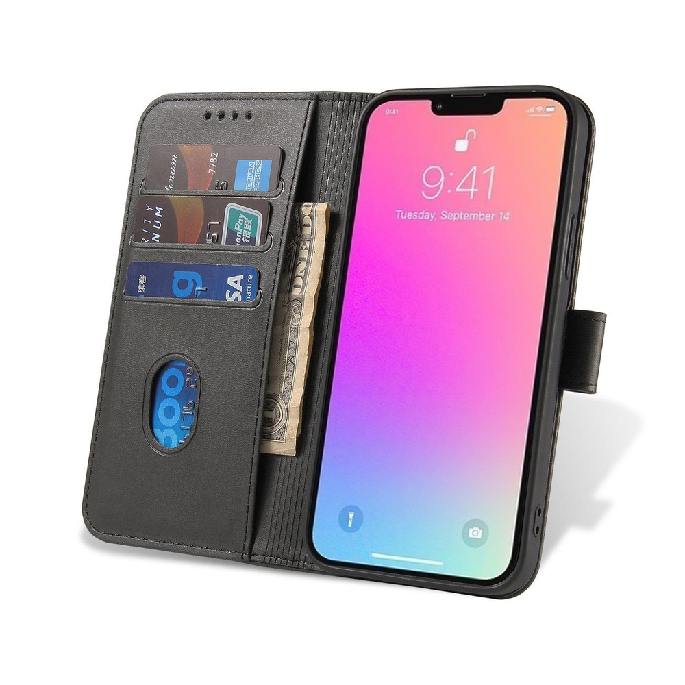 iTok webáruház - Samsung Magnet Case case for Samsung Galaxy S23+ flip cover wallet stand black 7 Magnet Case case for Samsung Galaxy S23+ flip cover wallet stand black