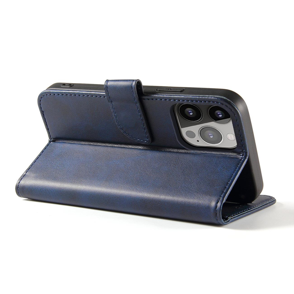 iTok webáruház - Samsung Magnet Case case for Samsung Galaxy S23+ flip cover wallet stand blue 3 Magnet Case case for Samsung Galaxy S23+ flip cover wallet stand blue