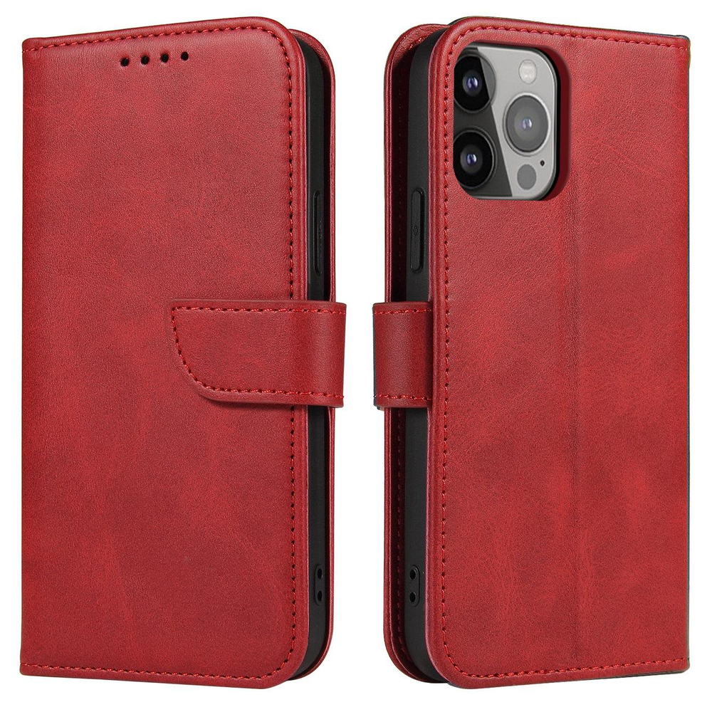 iTok webáruház - Samsung Magnet Case case for Samsung Galaxy S23+ flip cover wallet stand red 1 Magnet Case case for Samsung Galaxy S23+ flip cover wallet stand red