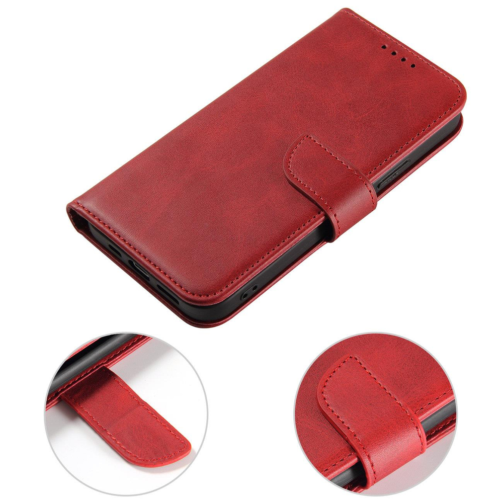 iTok webáruház - Samsung Magnet Case case for Samsung Galaxy S23+ flip cover wallet stand red 2 Magnet Case case for Samsung Galaxy S23+ flip cover wallet stand red