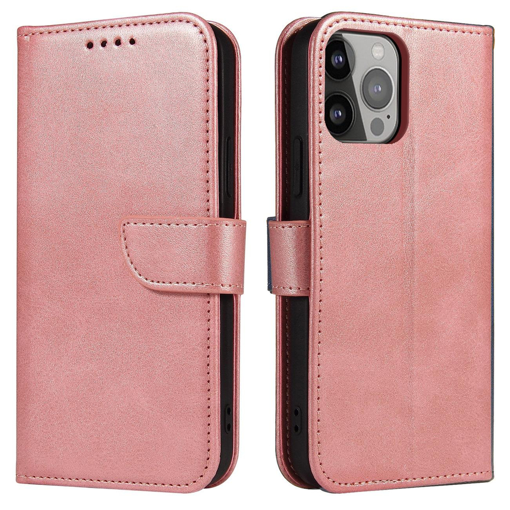 iTok webáruház - Samsung Magnet Case case for Samsung Galaxy S23+ flip cover wallet stand pink 1 Magnet Case case for Samsung Galaxy S23+ flip cover wallet stand pink