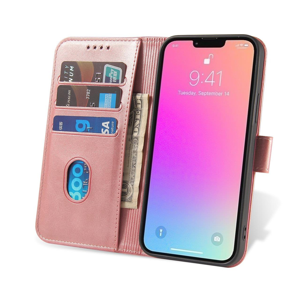iTok webáruház - Samsung Magnet Case case for Samsung Galaxy S23+ flip cover wallet stand pink 7 Magnet Case case for Samsung Galaxy S23+ flip cover wallet stand pink