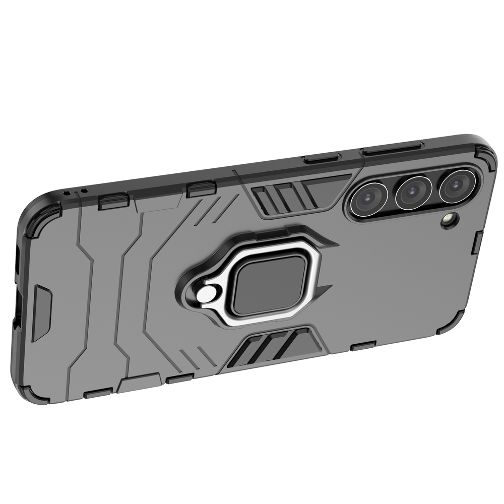 iTok webáruház - Samsung Ring Armor case for Samsung Galaxy S23+ armored cover magnetic holder ring black 7 Ring Armor case for Samsung Galaxy S23+ armored cover magnetic holder ring black