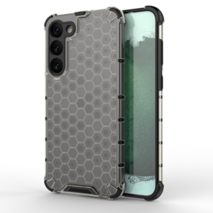 Honeycomb case for Samsung Galaxy S23+ armored hybrid cover black