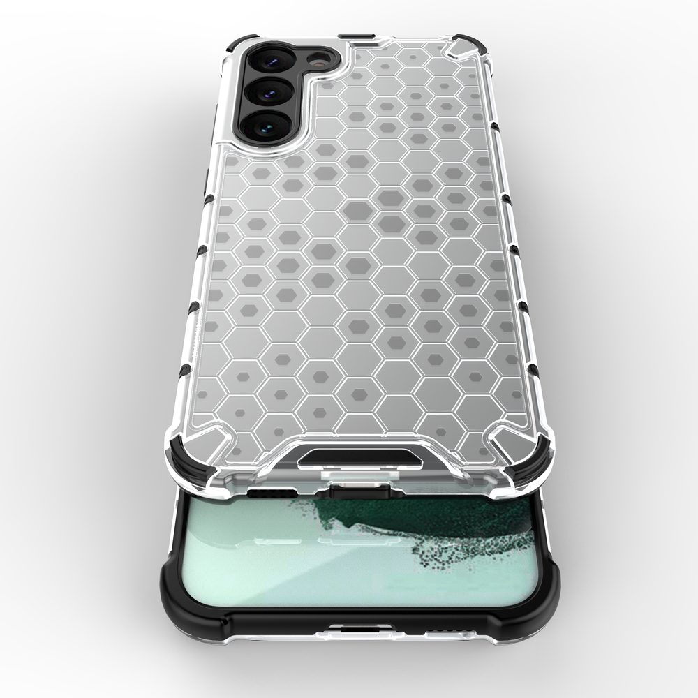 iTok webáruház - Samsung Honeycomb case for Samsung Galaxy S23+ armored hybrid cover transparent 4 Honeycomb case for Samsung Galaxy S23+ armored hybrid cover transparent