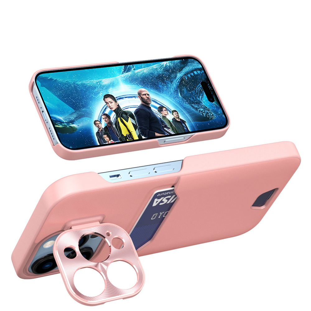 iTok webáruház - Samsung Leather Stand Case for Samsung Galaxy S23+ card wallet cover with stand pink 3 Leather Stand Case for Samsung Galaxy S23+ card wallet cover with stand pink