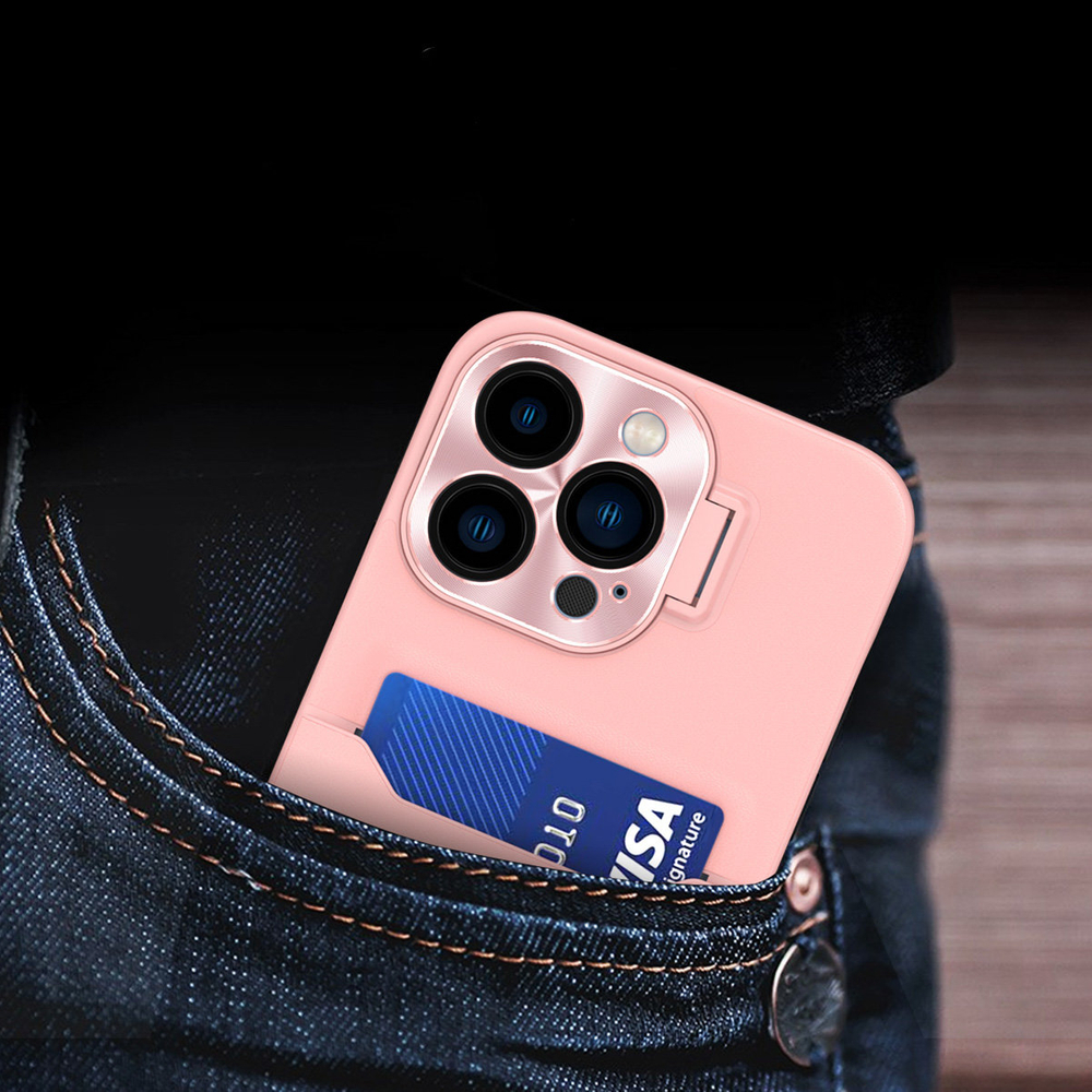iTok webáruház - Samsung Leather Stand Case for Samsung Galaxy S23+ card wallet cover with stand pink 7 Leather Stand Case for Samsung Galaxy S23+ card wallet cover with stand pink