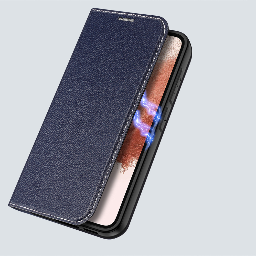 iTok webáruház - Dux Ducis Dux Ducis Skin X2 case Samsung Galaxy S23+ flip case wallet stand blue 7 Dux Ducis Skin X2 case Samsung Galaxy S23+ flip case wallet stand blue