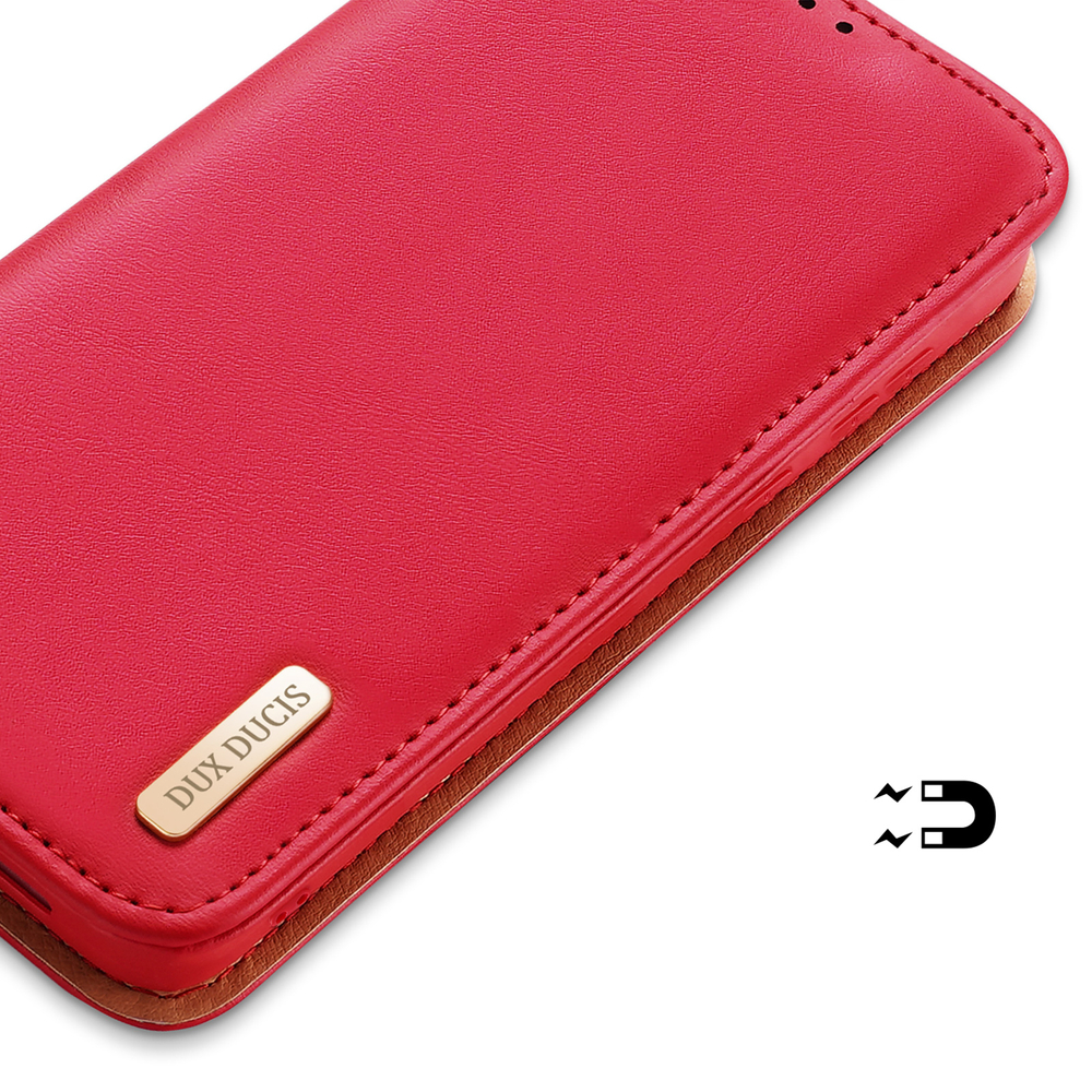 iTok webáruház - Dux Ducis Dux Ducis Hivo case Samsung Galaxy S23+ flip cover wallet stand RFID blocking red 6 Dux Ducis Hivo case Samsung Galaxy S23+ flip cover wallet stand RFID blocking red