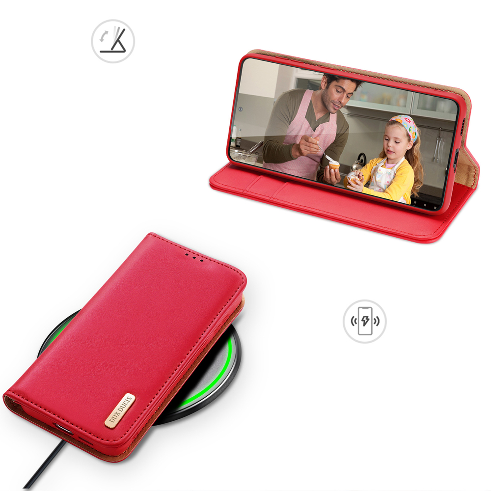 iTok webáruház - Dux Ducis Dux Ducis Hivo case Samsung Galaxy S23+ flip cover wallet stand RFID blocking red 7 Dux Ducis Hivo case Samsung Galaxy S23+ flip cover wallet stand RFID blocking red