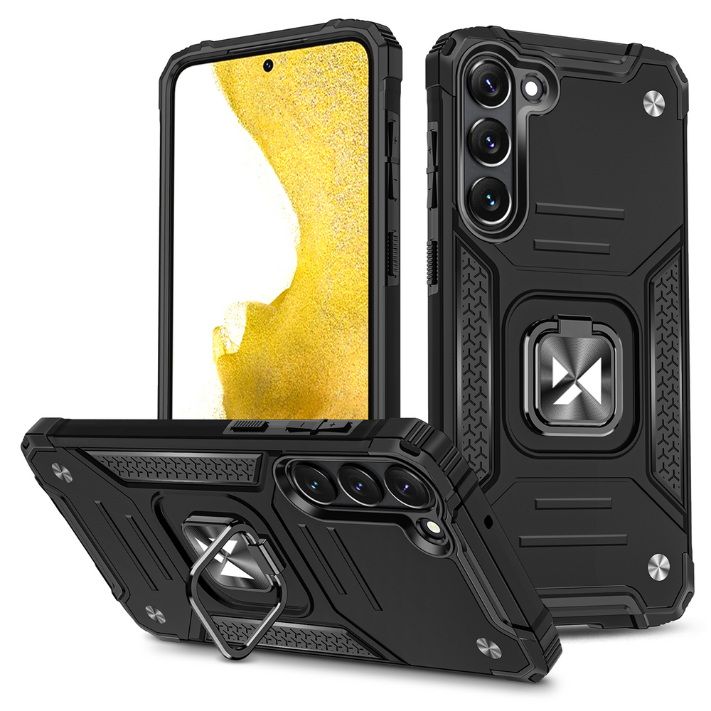 iTok webáruház - Wozinsky Wozinsky Ring Armor case for Samsung Galaxy S23+ armored cover magnetic holder ring black 1 Wozinsky Ring Armor case for Samsung Galaxy S23+ armored cover magnetic holder ring black