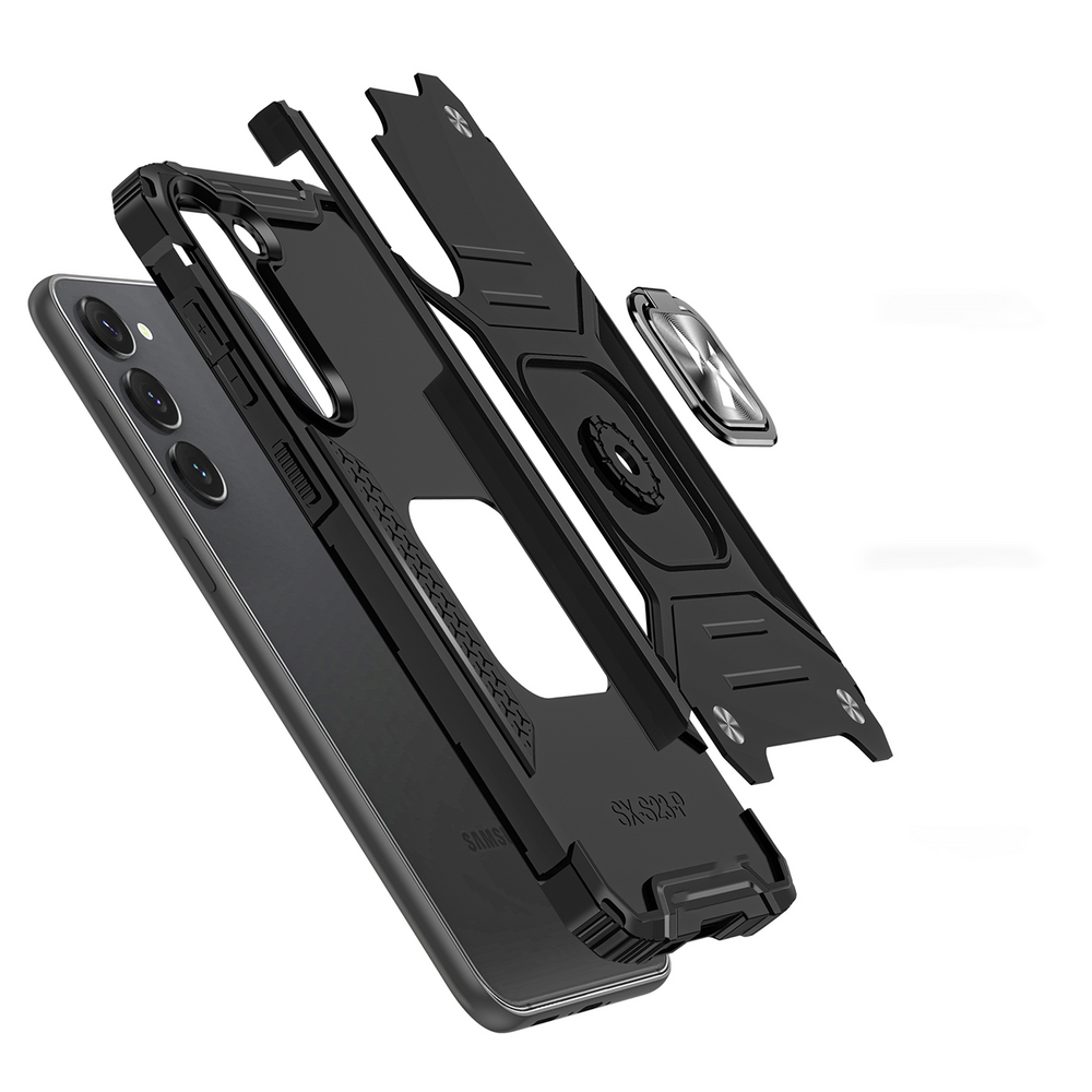 iTok webáruház - Wozinsky Wozinsky Ring Armor case for Samsung Galaxy S23+ armored cover magnetic holder ring black 4 Wozinsky Ring Armor case for Samsung Galaxy S23+ armored cover magnetic holder ring black