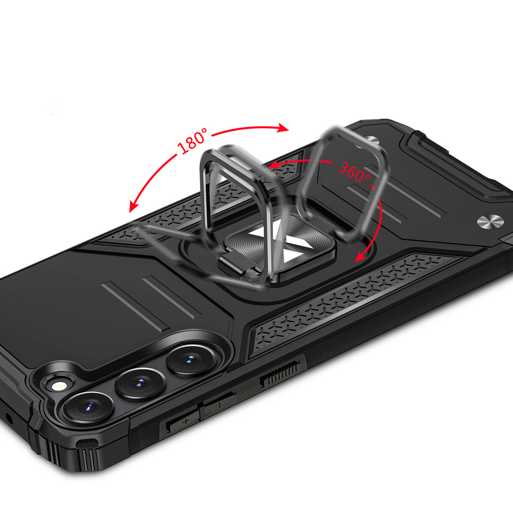 iTok webáruház - Wozinsky Wozinsky Ring Armor case for Samsung Galaxy S23+ armored cover magnetic holder ring black 6 Wozinsky Ring Armor case for Samsung Galaxy S23+ armored cover magnetic holder ring black
