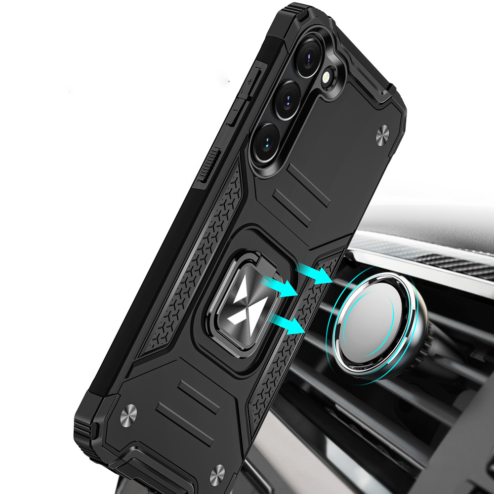 iTok webáruház - Wozinsky Wozinsky Ring Armor case for Samsung Galaxy S23+ armored cover magnetic holder ring black 7 Wozinsky Ring Armor case for Samsung Galaxy S23+ armored cover magnetic holder ring black