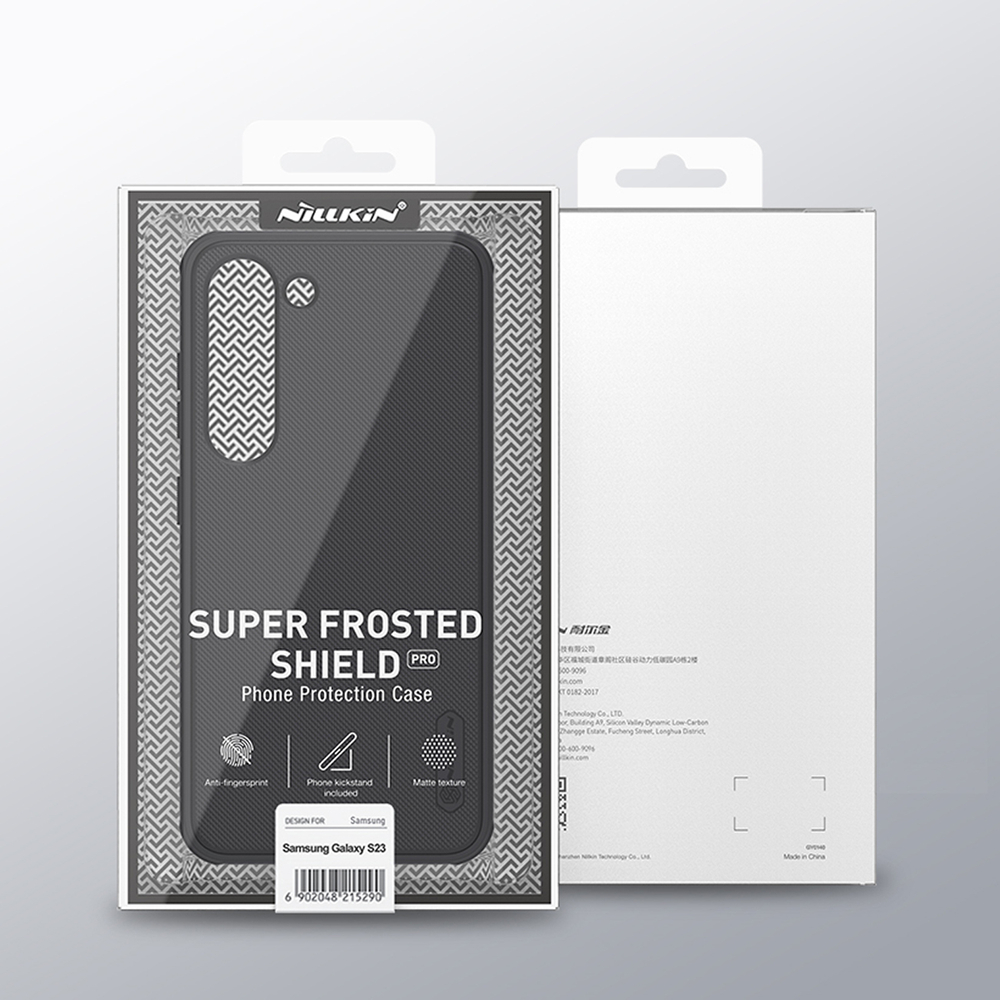 iTok webáruház - Nillkin Super Frosted Shield Pro case for Samsung Galaxy S23+ armored cover + phone stand red 5 Nillkin Super Frosted Shield Pro case for Samsung Galaxy S23+ armored cover + phone stand red