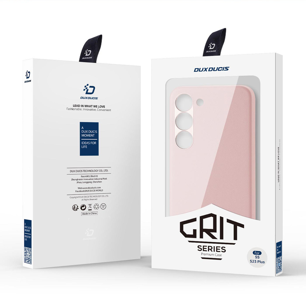 iTok webáruház - Dux Ducis Dux Ducis Grit case for Samsung Galaxy S23+ elegant case made of artificial leather pink 5 Dux Ducis Grit case for Samsung Galaxy S23+ elegant case made of artificial leather pink
