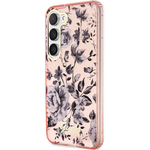 iTok webáruház - Guess Guess GUHCS23MHCFWSP S23+ S916 pink/pink hardcase Flower Collection 2 Guess GUHCS23MHCFWSP S23+ S916 pink/pink hardcase Flower Collection