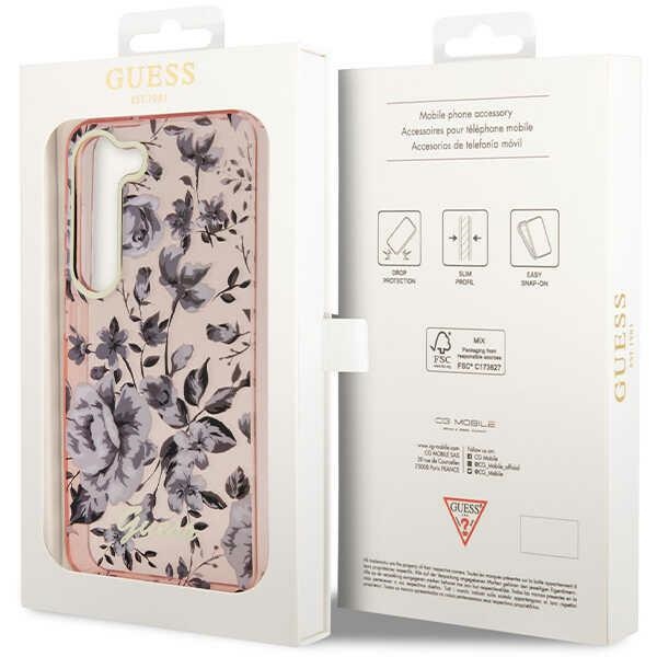 iTok webáruház - Guess Guess GUHCS23MHCFWSP S23+ S916 pink/pink hardcase Flower Collection 8 Guess GUHCS23MHCFWSP S23+ S916 pink/pink hardcase Flower Collection