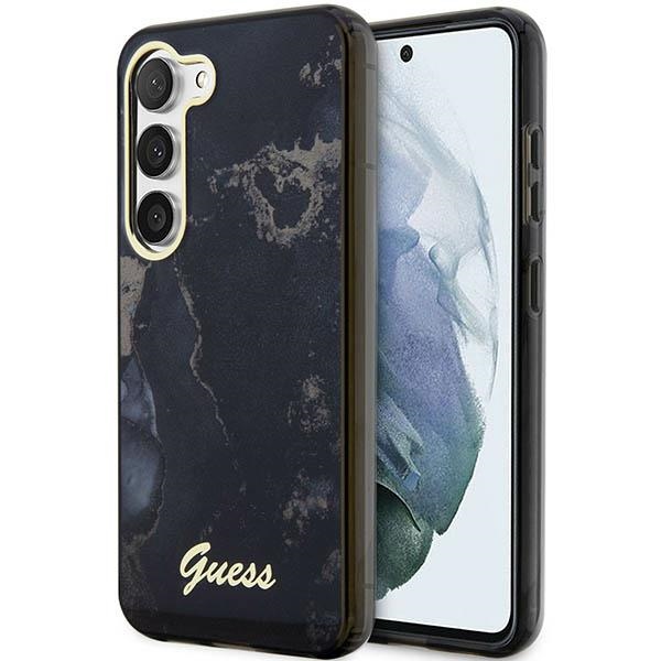iTok webáruház - Guess Guess GUHCS23MHTMRSK S23+ S916 black/black hardcase Golden Marble Collection 1 Guess GUHCS23MHTMRSK S23+ S916 black/black hardcase Golden Marble Collection