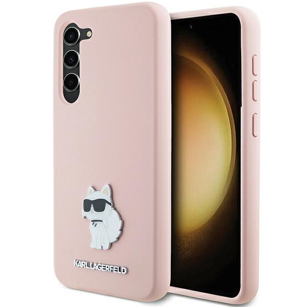 iTok webáruház - Karl Lagerfeld Karl Lagerfeld Silicone Choupette Metal Pin case for Samsung Galaxy S23+ (rózsaszín) 1 Karl Lagerfeld Silicone Choupette Metal Pin case for Samsung Galaxy S23+ (rózsaszín)