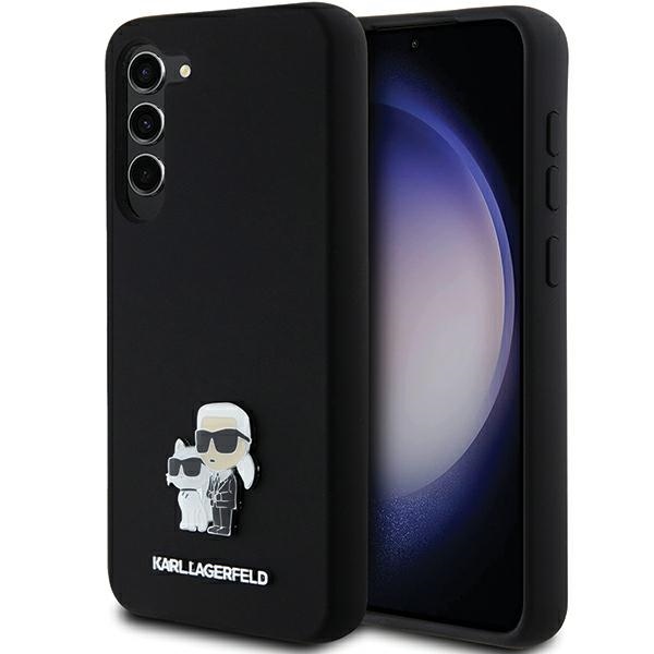 iTok webáruház - Karl Lagerfeld Karl Lagerfeld Silicone Karl&Choupette Metal Pin case for Samsung Galaxy S23+ (fekete) 1 Karl Lagerfeld Silicone Karl&Choupette Metal Pin case for Samsung Galaxy S23+ (fekete)