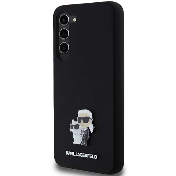 iTok webáruház - Karl Lagerfeld Karl Lagerfeld Silicone Karl&Choupette Metal Pin case for Samsung Galaxy S23+ (fekete) 2 Karl Lagerfeld Silicone Karl&Choupette Metal Pin case for Samsung Galaxy S23+ (fekete)