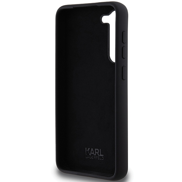 iTok webáruház - Karl Lagerfeld Karl Lagerfeld Silicone Karl&Choupette Metal Pin case for Samsung Galaxy S23+ (fekete) 7 Karl Lagerfeld Silicone Karl&Choupette Metal Pin case for Samsung Galaxy S23+ (fekete)