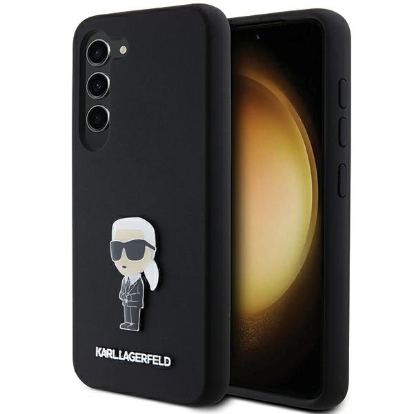 iTok webáruház - Karl Lagerfeld Karl Lagerfeld Silicone Ikonik Metal Pin case for Samsung Galaxy S23+ (fekete) 1 Karl Lagerfeld Silicone Ikonik Metal Pin case for Samsung Galaxy S23+ (fekete)