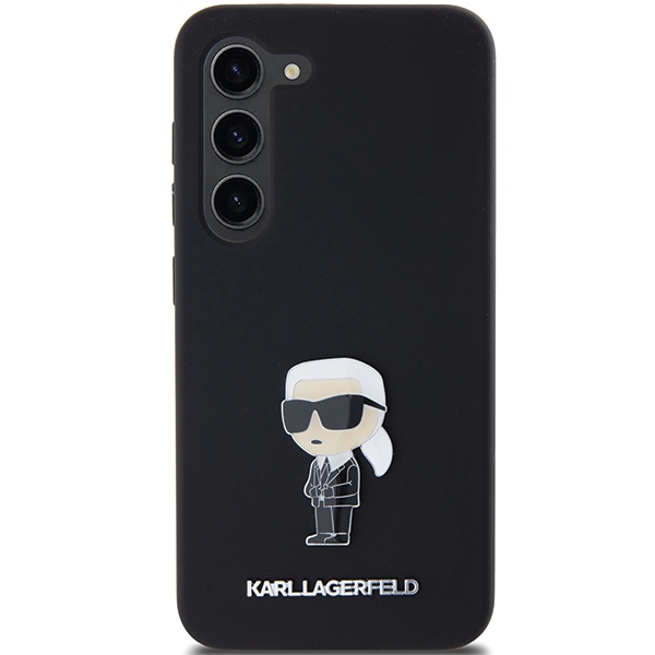 iTok webáruház - Karl Lagerfeld Karl Lagerfeld Silicone Ikonik Metal Pin case for Samsung Galaxy S23+ (fekete) 3 Karl Lagerfeld Silicone Ikonik Metal Pin case for Samsung Galaxy S23+ (fekete)