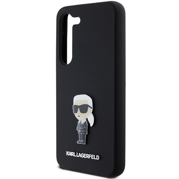 iTok webáruház - Karl Lagerfeld Karl Lagerfeld Silicone Ikonik Metal Pin case for Samsung Galaxy S23+ (fekete) 6 Karl Lagerfeld Silicone Ikonik Metal Pin case for Samsung Galaxy S23+ (fekete)