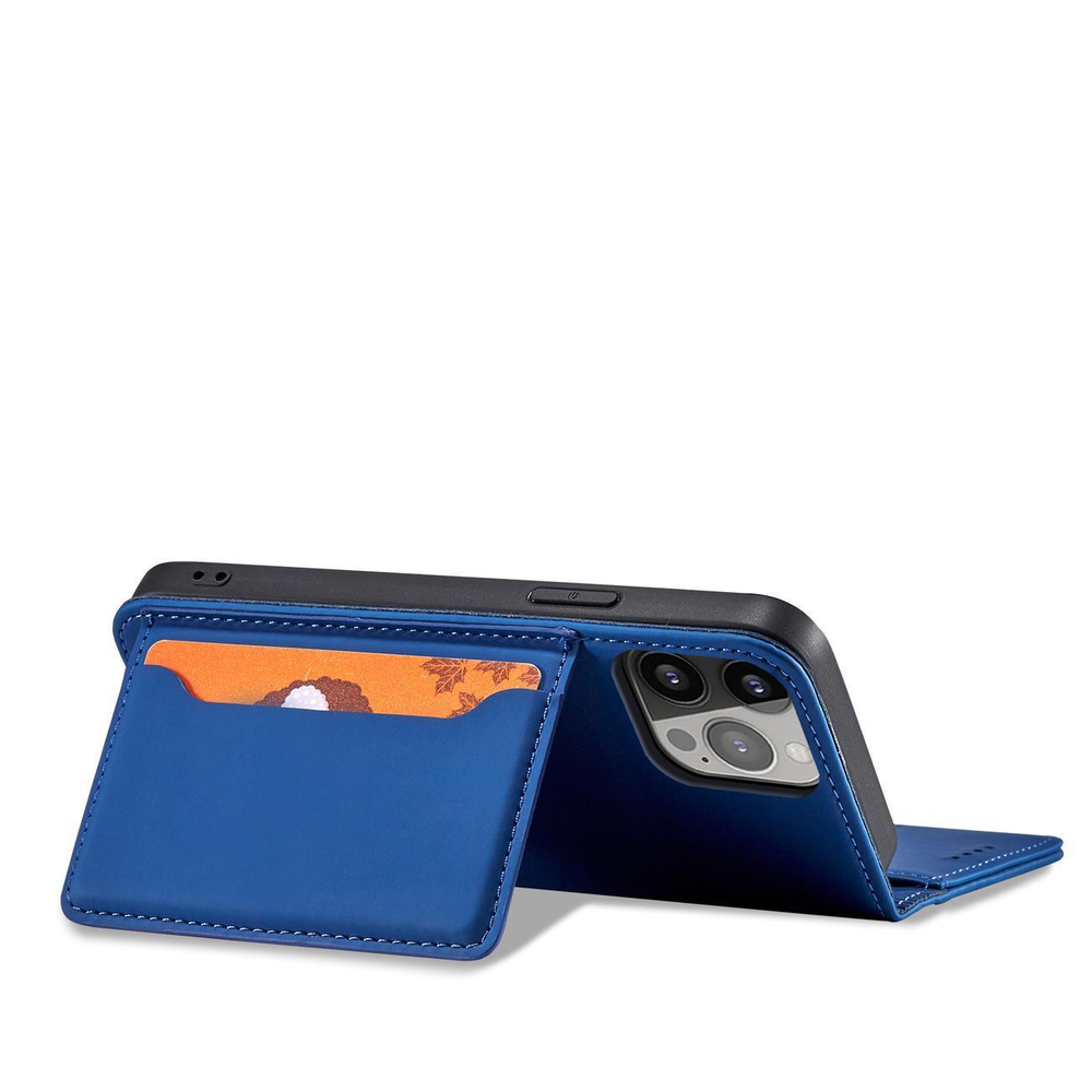 iTok webáruház - Samsung Magnet Card Case for Samsung Galaxy S23 flip cover wallet stand blue 4 Magnet Card Case for Samsung Galaxy S23 flip cover wallet stand blue