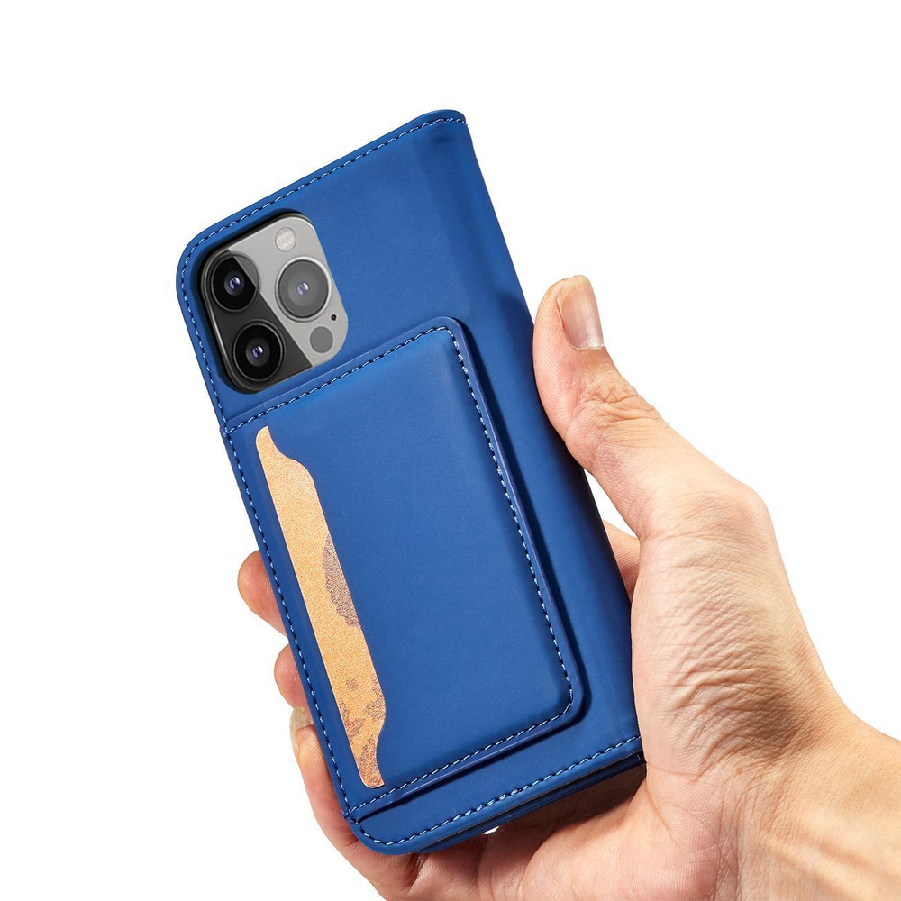 iTok webáruház - Samsung Magnet Card Case for Samsung Galaxy S23 flip cover wallet stand blue 6 Magnet Card Case for Samsung Galaxy S23 flip cover wallet stand blue