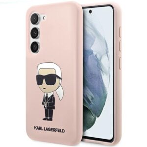 Karl Lagerfeld KLHCS23SSNIKBCP S23 S911 hardcase pink/pink Silicone Ikonik