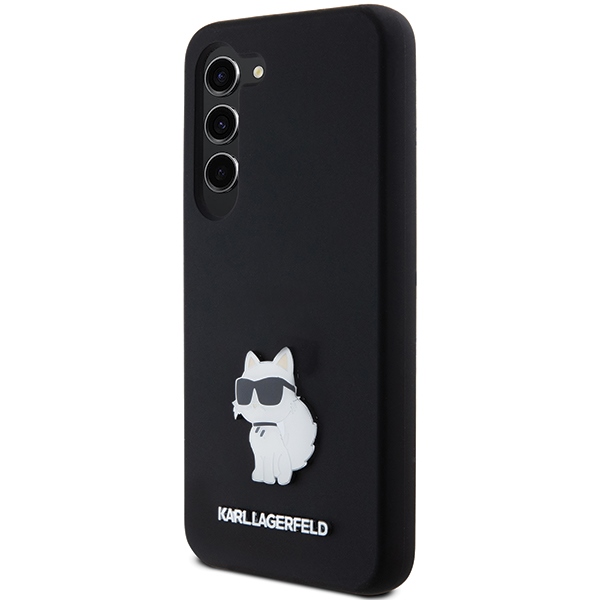 iTok webáruház - Karl Lagerfeld Karl Lagerfeld Silicone Choupette Metal Pin case for Samsung Galaxy S23 (fekete) 2 Karl Lagerfeld Silicone Choupette Metal Pin case for Samsung Galaxy S23 (fekete)