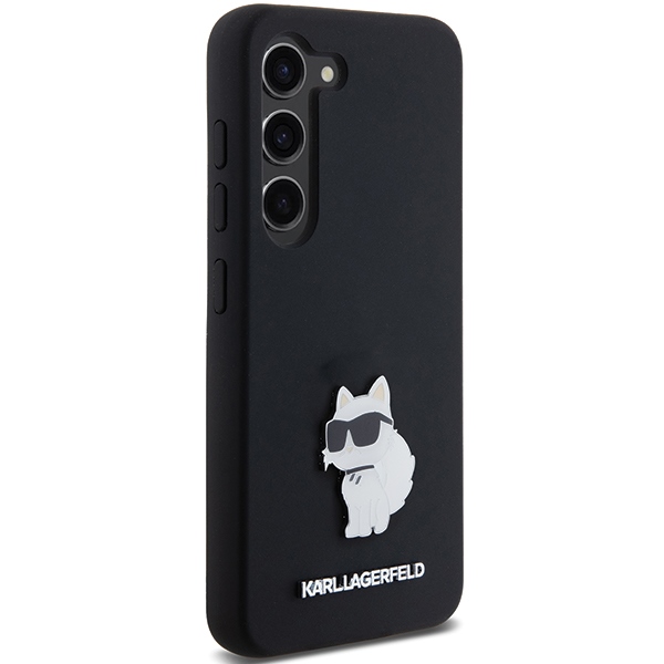 iTok webáruház - Karl Lagerfeld Karl Lagerfeld Silicone Choupette Metal Pin case for Samsung Galaxy S23 (fekete) 4 Karl Lagerfeld Silicone Choupette Metal Pin case for Samsung Galaxy S23 (fekete)