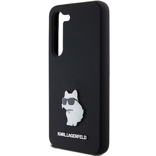 iTok webáruház - Karl Lagerfeld Karl Lagerfeld Silicone Choupette Metal Pin case for Samsung Galaxy S23 (fekete) 6 Karl Lagerfeld Silicone Choupette Metal Pin case for Samsung Galaxy S23 (fekete)