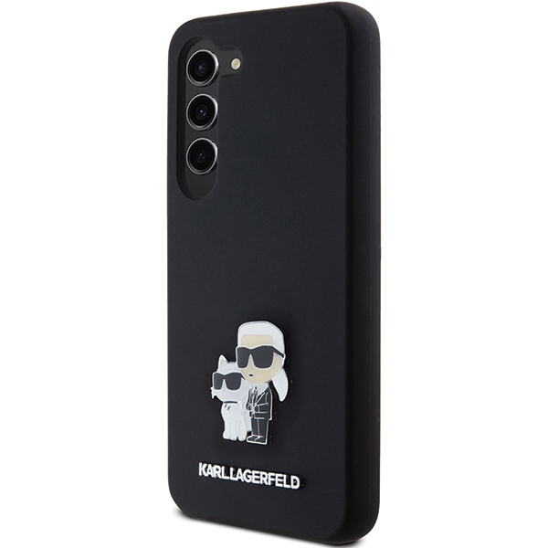 iTok webáruház - Karl Lagerfeld Karl Lagerfeld Silicone Karl&Choupette Metal Pin case for Samsung Galaxy S23 (fekete) 2 Karl Lagerfeld Silicone Karl&Choupette Metal Pin case for Samsung Galaxy S23 (fekete)