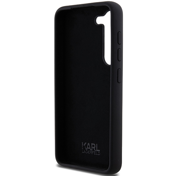 iTok webáruház - Karl Lagerfeld Karl Lagerfeld Silicone Karl&Choupette Metal Pin case for Samsung Galaxy S23 (fekete) 7 Karl Lagerfeld Silicone Karl&Choupette Metal Pin case for Samsung Galaxy S23 (fekete)