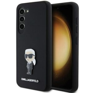 Karl Lagerfeld Silicone Ikonik Metal Pin case for Samsung Galaxy S23 (fekete)