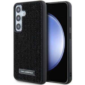 Karl Lagerfeld Rhinestone Metal Logo case for Samsung Galaxy S24+ (fekete)