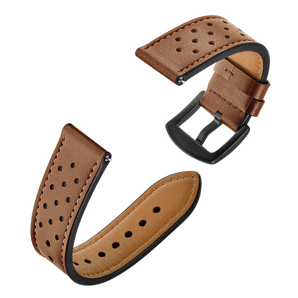 iTok webáruház - Tech-Protect Tech-Protect bőr szíj Samsung Galaxy Watch 4 / 5 / 5 Pro / 6 / 7 / FE készülékekhez (barna) 3 Tech-Protect Leather Strap for Samsung Galaxy Watch 4 / 5 / 5 Pro / 6 / 7 / FE (barna)