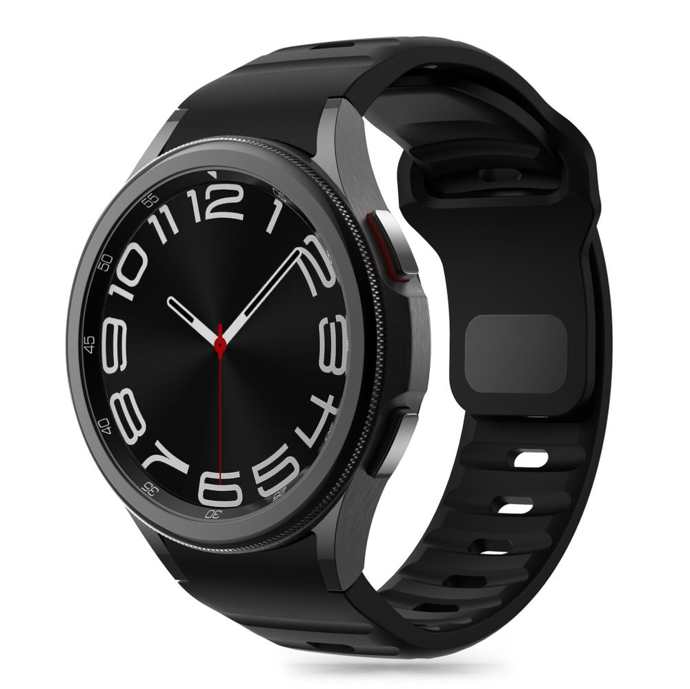 iTok webáruház - Tech-Protect Tech-Protect Silicone Line szíj Samsung Galaxy Watch 4 / 5 / 5 Pro / 6 / 7 / FE készülékhez (fekete) 1 Tech-Protect Silicone Line Strap for Samsung Galaxy Watch 4 / 5 / 5 Pro / 6 / 7 / FE (fekete)