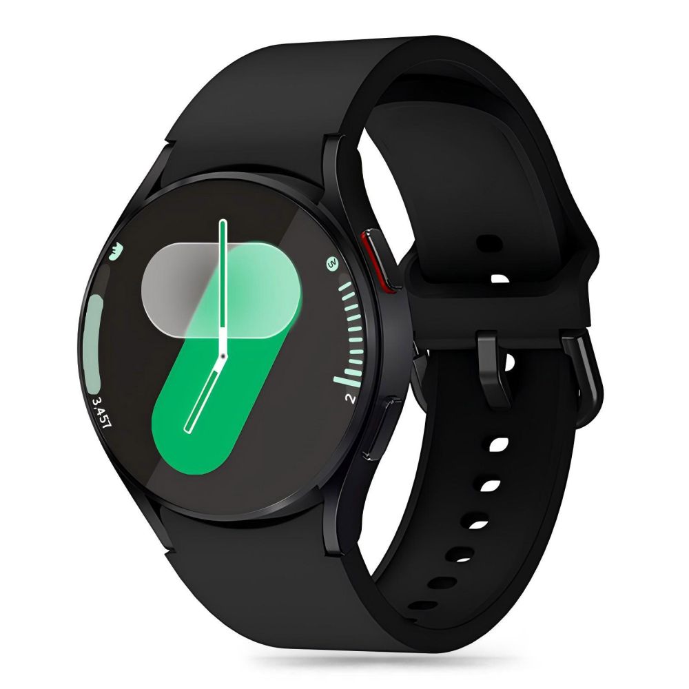 iTok webáruház - Tech-Protect Tech-Protect szilikonszíj Samsung Galaxy Watch 4 / 5 / 5 Pro / 6 / 7 / FE készülékhez (fekete) 1 Tech-Protect Silicone Strap for Samsung Galaxy Watch 4 / 5 / 5 Pro / 6 / 7 / FE (fekete)