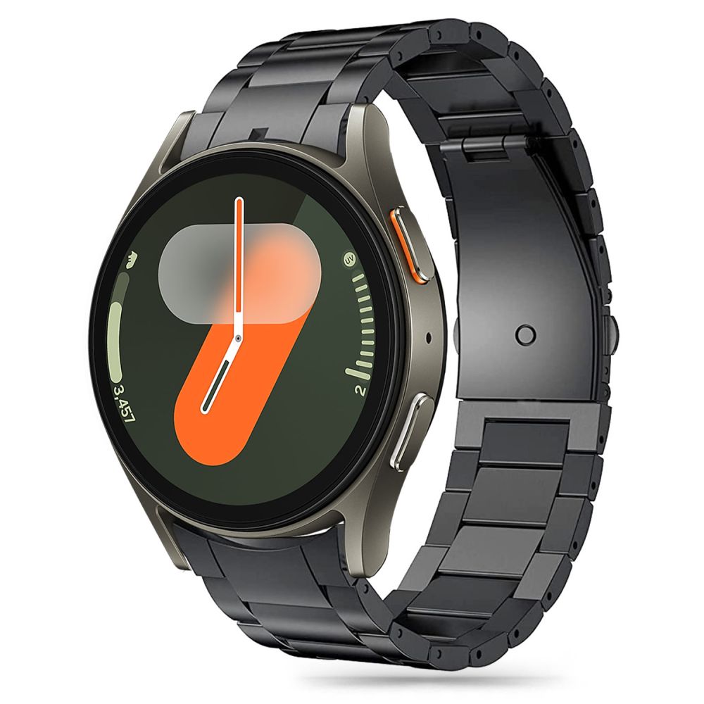 iTok webáruház - Tech-Protect Tech-Protect rozsdamentes acél szíj Samsung Galaxy Watch 4 / 5 / 5 Pro / 6 / 7 / FE készülékekhez (fekete) 1 Tech-Protect Stainless Strap for Samsung Galaxy Watch 4 / 5 / 5 Pro / 6 / 7 / FE (fekete)