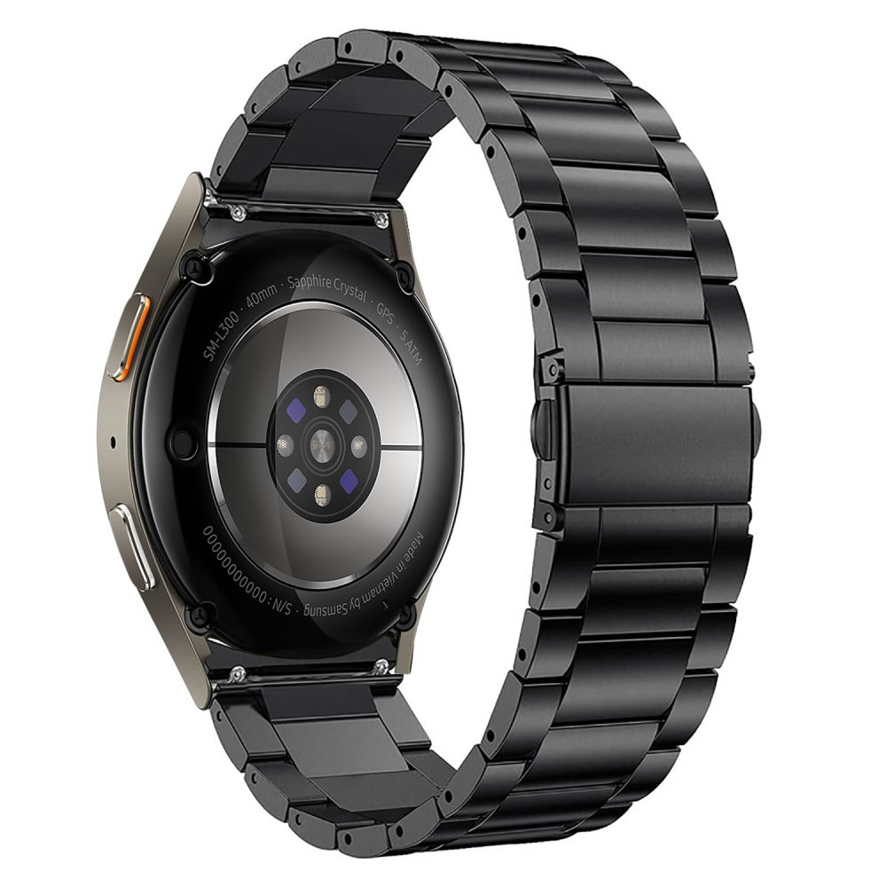 iTok webáruház - Tech-Protect Tech-Protect rozsdamentes acél szíj Samsung Galaxy Watch 4 / 5 / 5 Pro / 6 / 7 / FE készülékekhez (fekete) 2 Tech-Protect Stainless Strap for Samsung Galaxy Watch 4 / 5 / 5 Pro / 6 / 7 / FE (fekete)