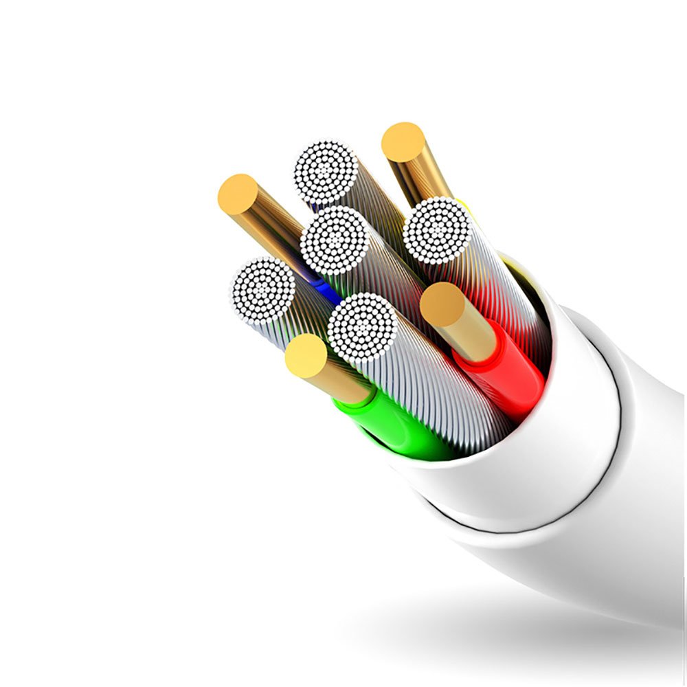 iTok webáruház - Dudao Dudao L1L USB–Lightning kábel, 3 A, 1 m, fehér 3 Dudao cable USB / Lightning 3A 1m white (L1L white)