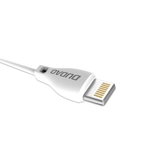 iTok webáruház - Dudao Dudao L4L USB-A–Lightning kábel, 1 m, fehér 2 Dudao cable USB / Lightning cable 2.4A 1m white (L4L 1m white)