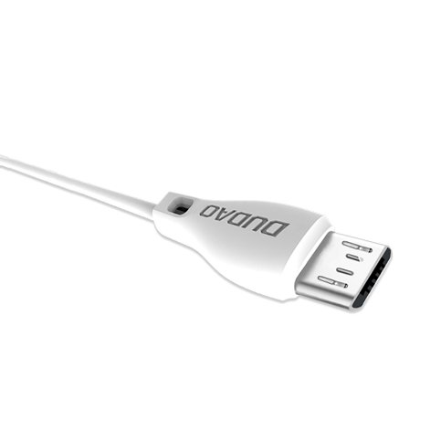 iTok webáruház - Dudao Dudao L4M Micro USB kábel, 2 m, fehér 2 Dudao cable micro USB cable 2.4A 2m white (L4M 2m white)