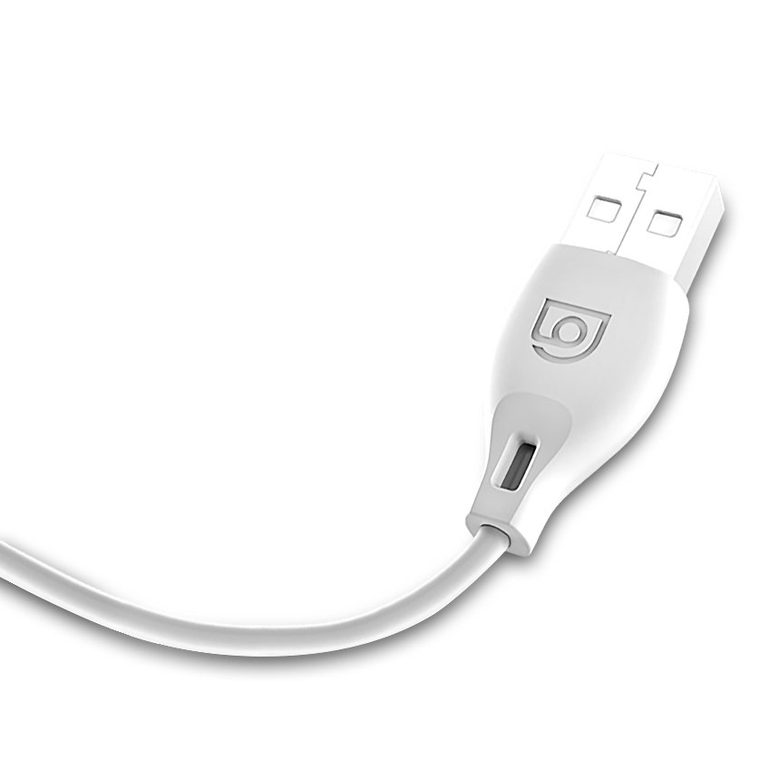 iTok webáruház - Dudao Dudao L4M Micro USB kábel, 2 m, fehér 4 Dudao cable micro USB cable 2.4A 2m white (L4M 2m white)
