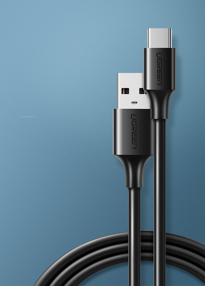 iTok webáruház - Ugreen Ugreen US287 60116 USB-A–USB-C kábel, 2 A, 1 m (fekete) 2 Ugreen US287 60116 USB-A / USB-C 2A cable 1m (fekete)